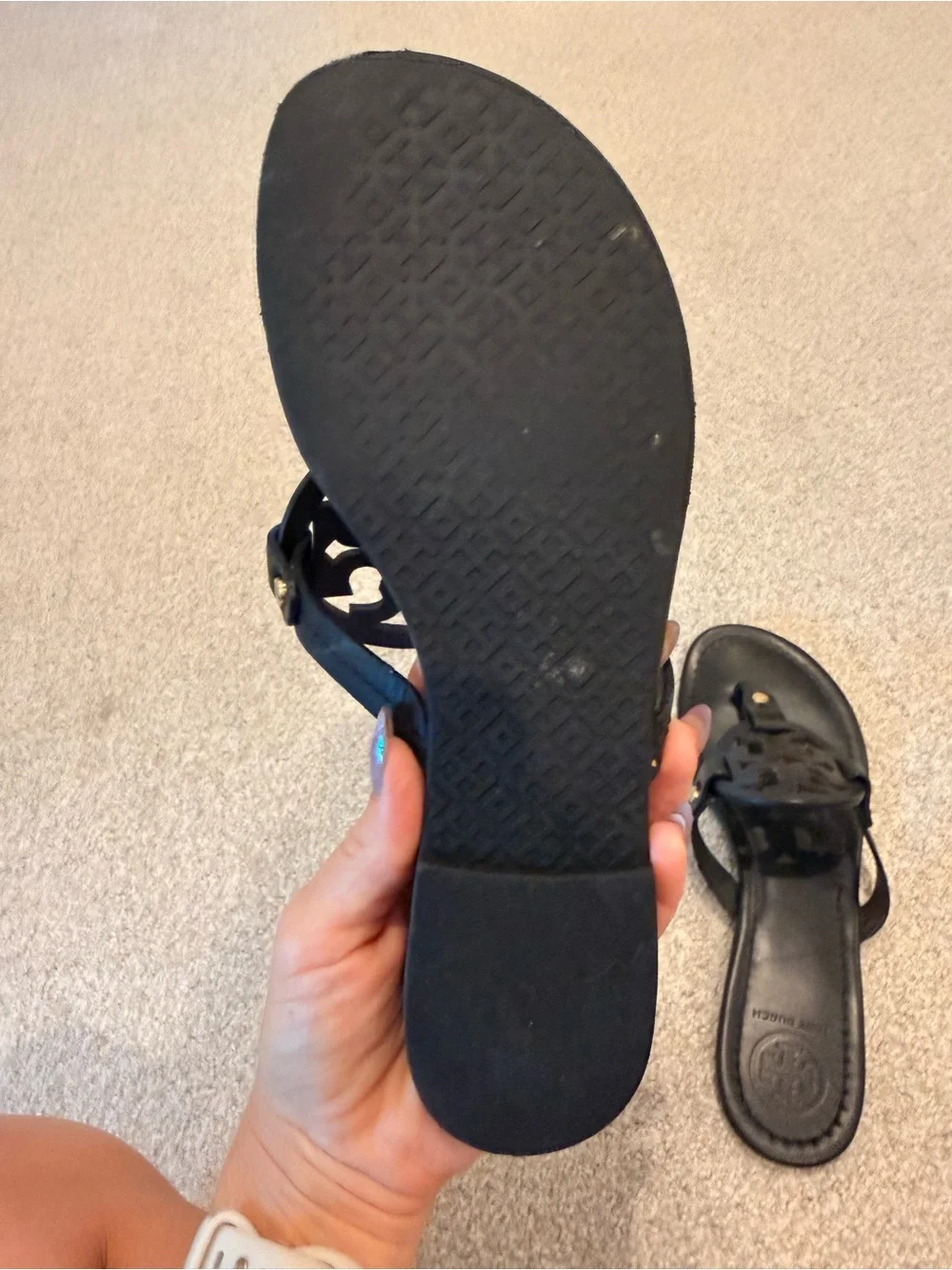 Tory Burch Miller Sandal black size 9